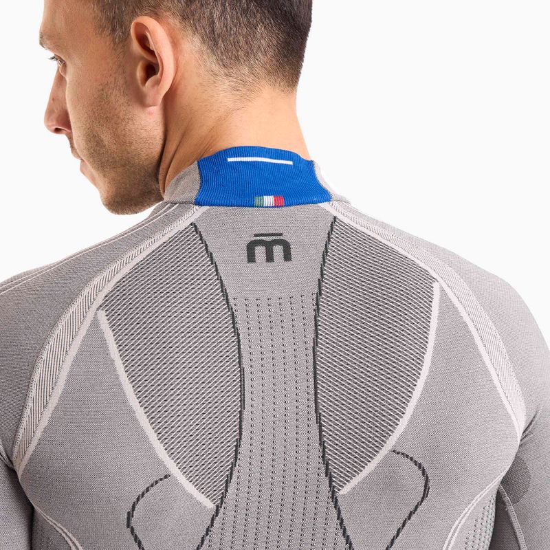Men's thermal active sweatshirt Mico Odor Zero Mock Neck grigio 3