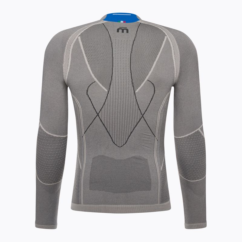 Men's thermal active sweatshirt Mico Odor Zero Mock Neck grigio 6