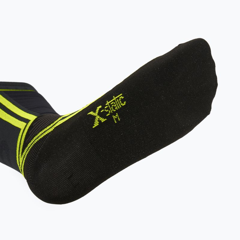 Ski socks Mico Light Weight Odor Zero X-Static Ski antracite/giallo fluo 4