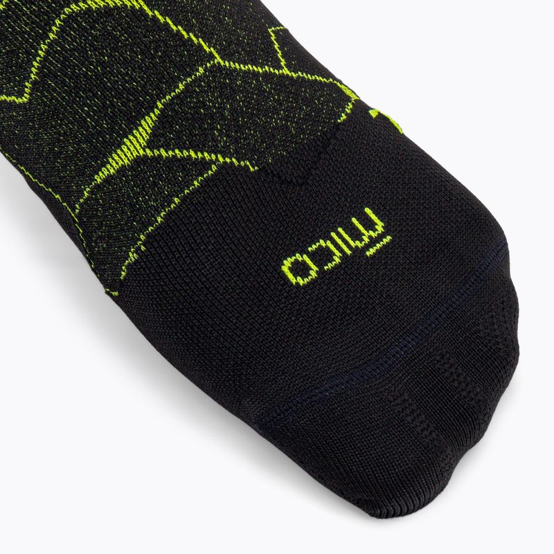 Mico X-Light Weight X-Perf Ski Touring socks black/yellow CA00282 3