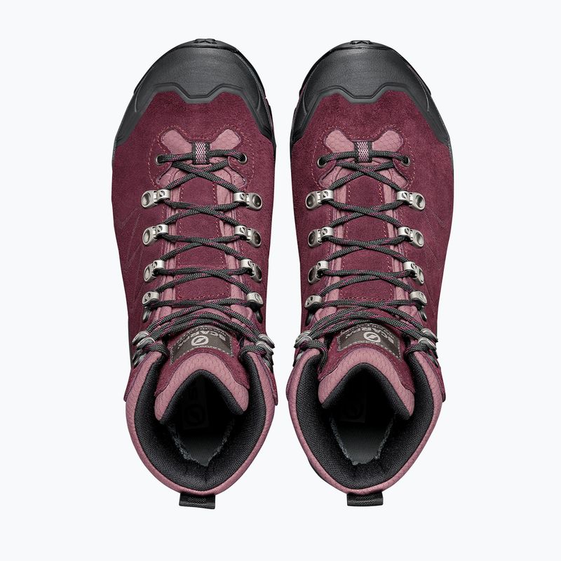 Women's trekking boots SCARPA ZG Trek GTX maroon 67075 14
