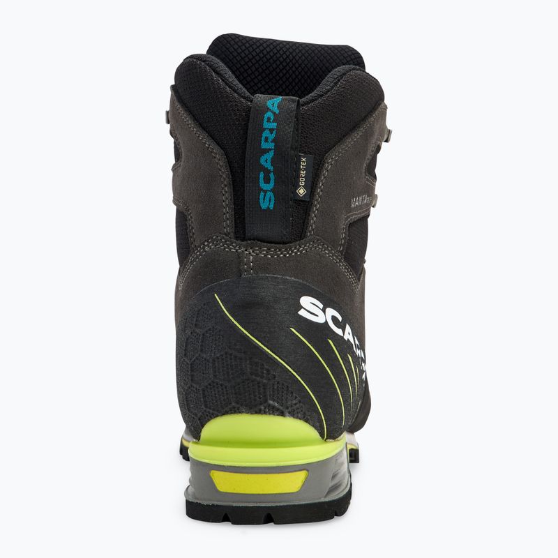 Men's high alpine boots SCARPA Manta Tech GTX shark/lime 6