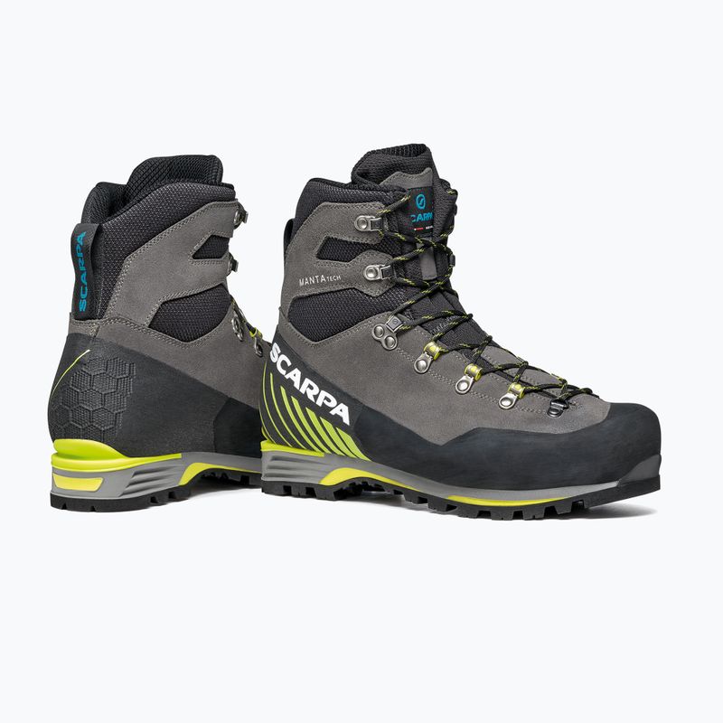Men's trekking boots SCARPA Manta Tech Gtx shark/lime 7