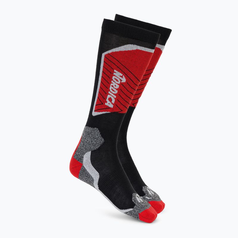 Nordica Tech Junior ski socks black/ red/ white