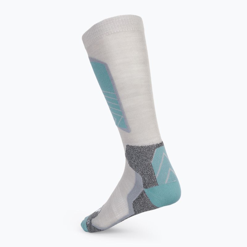 Children's ski socks Nordica Tech Junior grey/lichen blue/cool grey 2