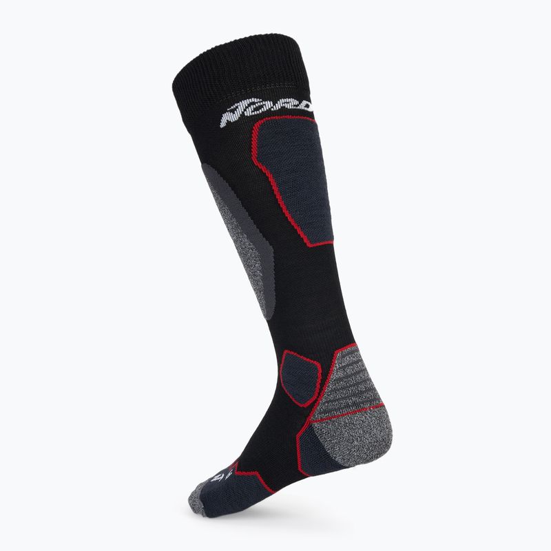 Men's ski socks Nordica High Performance 3.0 black/red/anthra 2