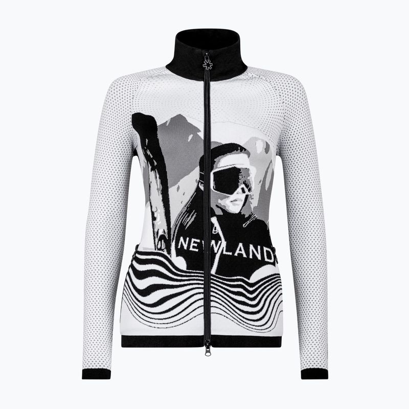 Women's thermal sweatshirt Newland Cordelia Full Zip black/white