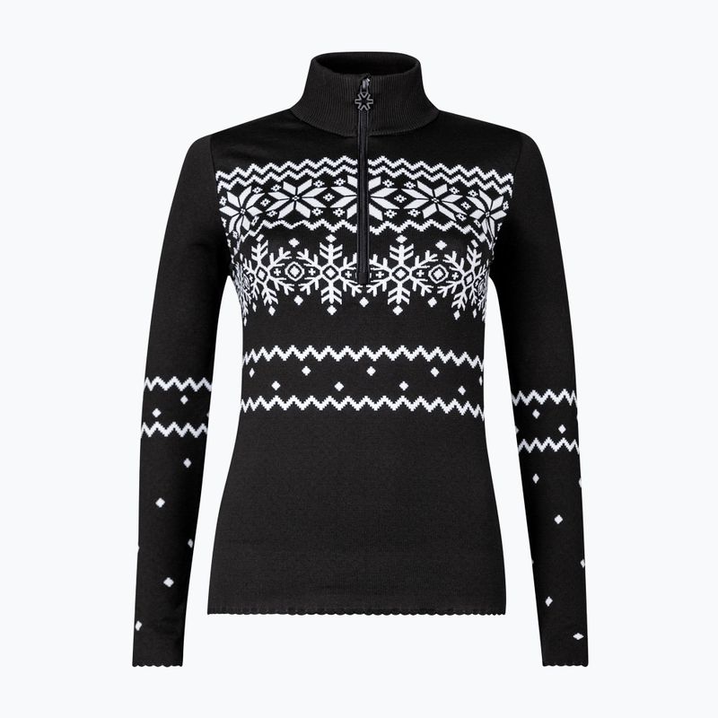 Women's thermal sweatshirt Newland Groenlandia Half Zip black/white