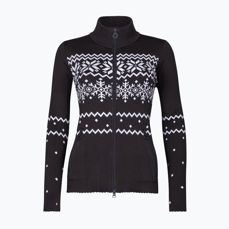 Women's Newland Guenda Full Zip thermal sweatshirt black/white