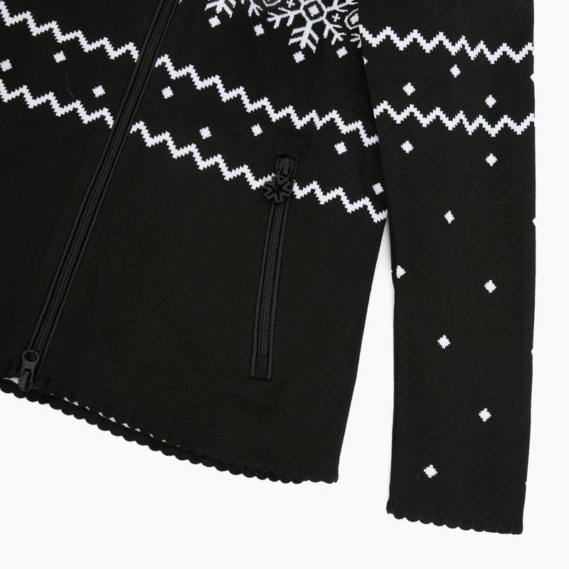 Women's Newland Guenda Full Zip thermal sweatshirt black/white 4