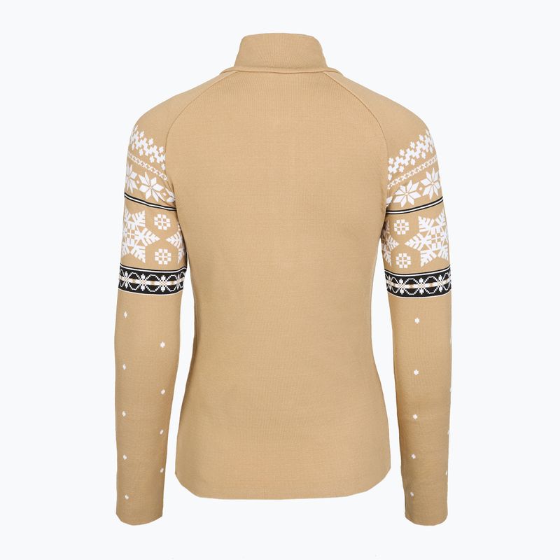 Women's thermal sweatshirt Newland Isalind Half Zip biscuit/white 2