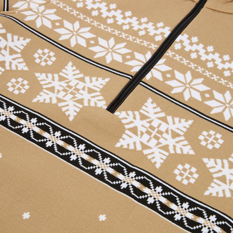 Women's thermal sweatshirt Newland Isalind Half Zip biscuit/white 3