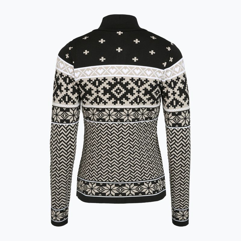 Women's thermal sweatshirt Newland Kristel Half Zip black/stone 2