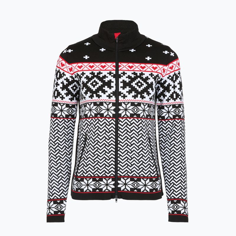 Women's thermal sweatshirt Newland Kylie Full Zip black/white