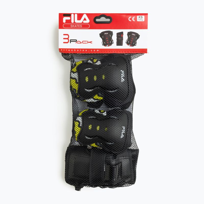 Set of children's protectors FILA FP Gears black/yellow 9