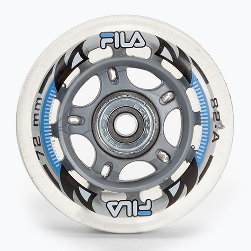Rollerblade wheels with bearings FILA Wheels+A5+Alus 6mm white