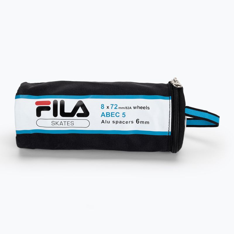 Rollerblade wheels with bearings FILA Wheels+A5+Alus 6mm white 3
