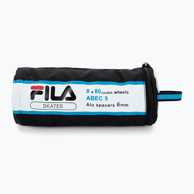 Rollerblade wheels with bearings FILA Wheels+A5+Alus 6mm black 3