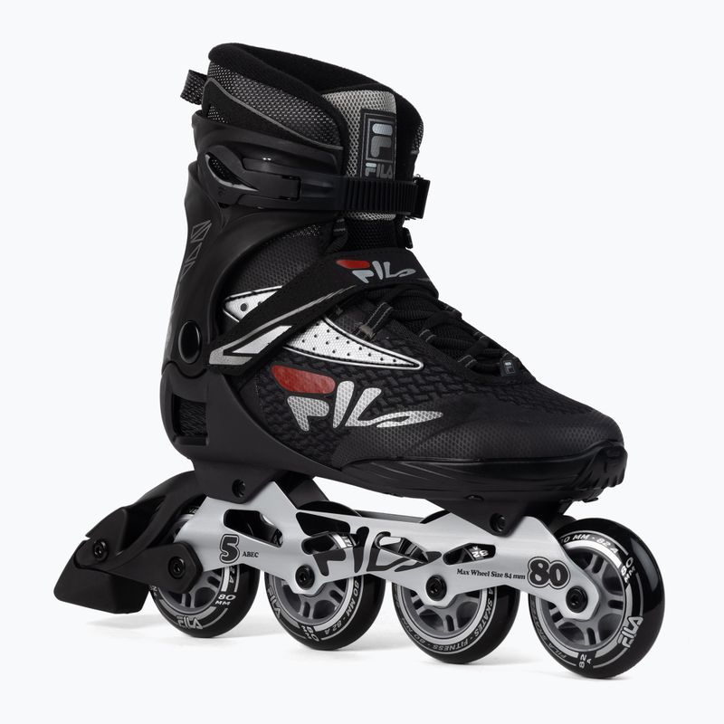 Men's rollerblades FILA Legacy Pro 80 black/silver/red