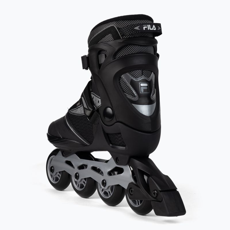 Men's rollerblades FILA Legacy Pro 80 black/silver/red 3