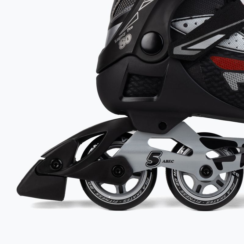 Men's rollerblades FILA Legacy Pro 80 black/silver/red 7