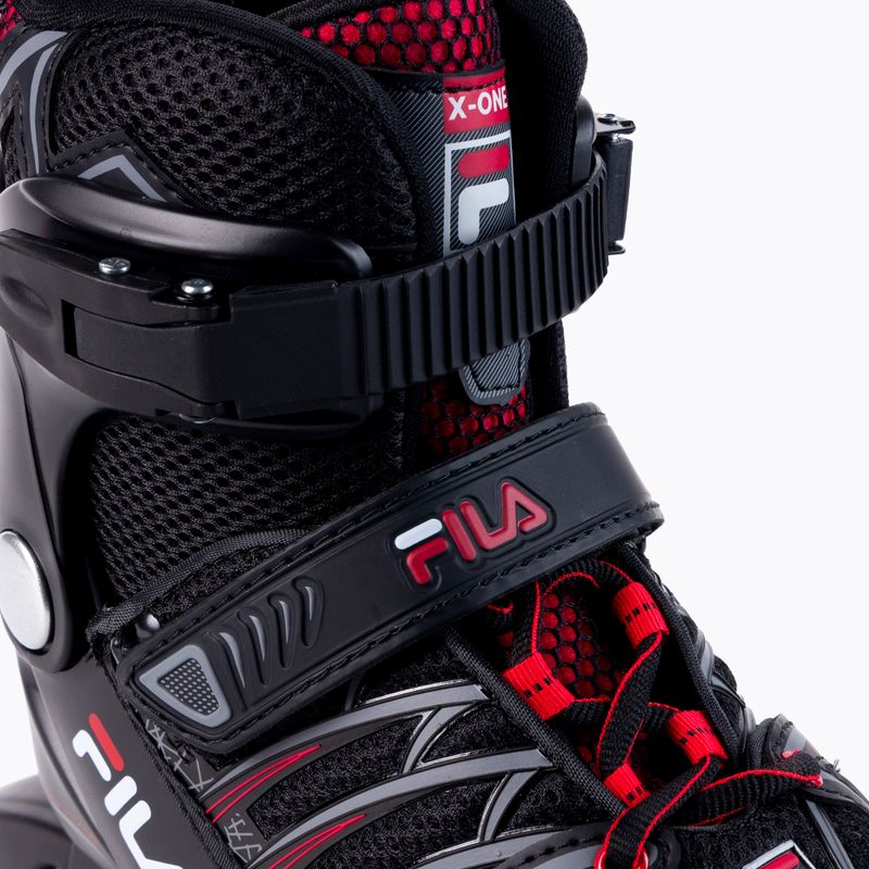 Children's roller skates FILA X ONE black/red 5