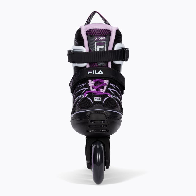 Children's roller skates FILA X-One G black/pink/magenta 4