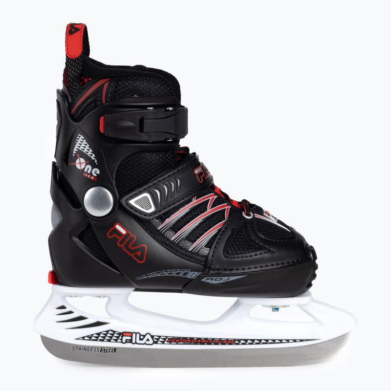 Children's skates FILA X-One black/red 2