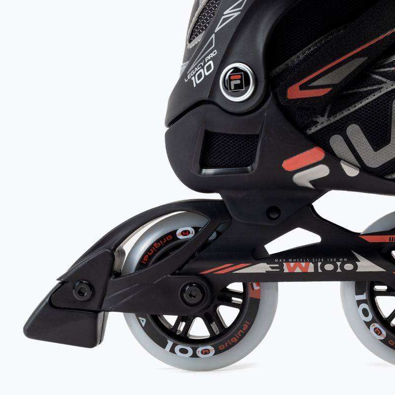 Men's rollerblades FILA Legacy Pro 100 black/red 6