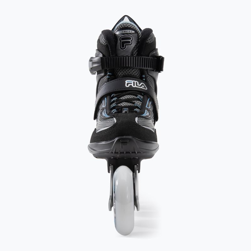 Women's rollerblades FILA Mizar 80 Lady  black/lightblue 4