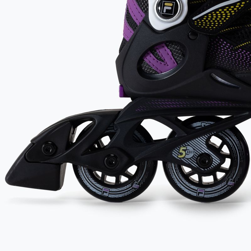 Children's roller skates FILA Wizy G black/yellow magenta 7