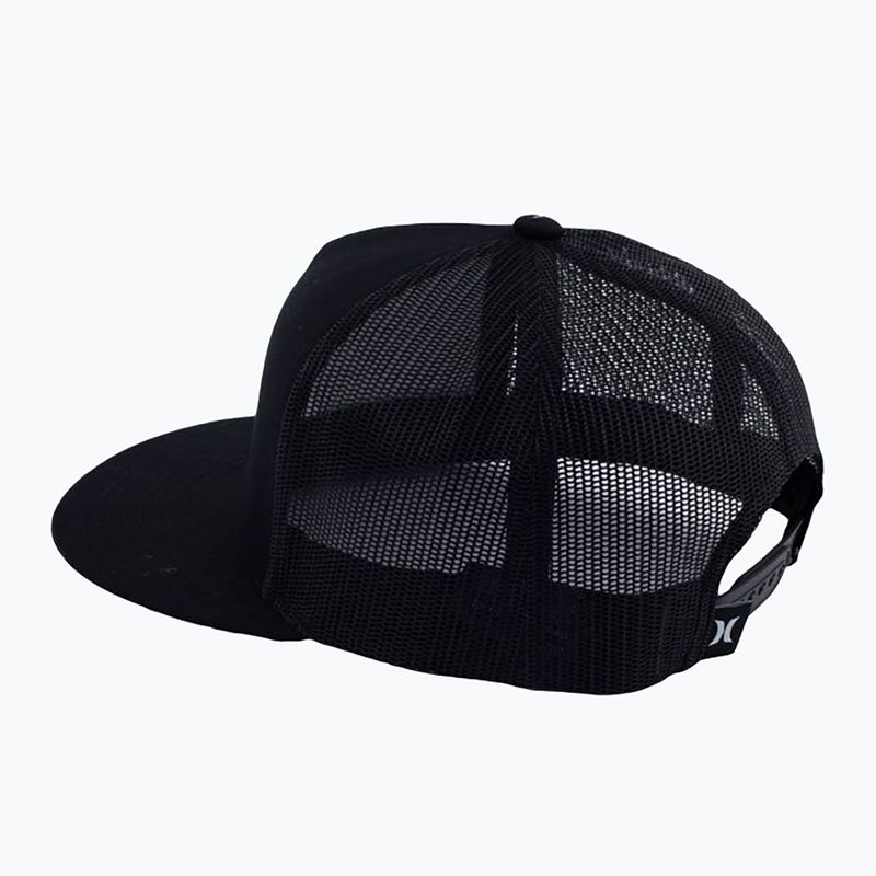 Men's Hurley Icon Solid Flat Trucker cap black 2