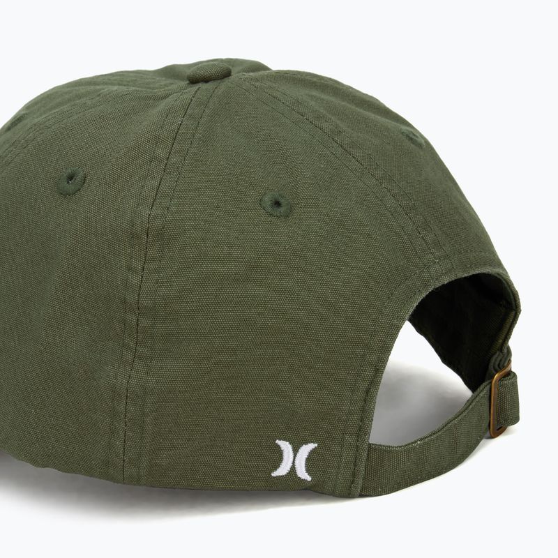 Men's Hurley Blank Canvas olive baseball cap 4