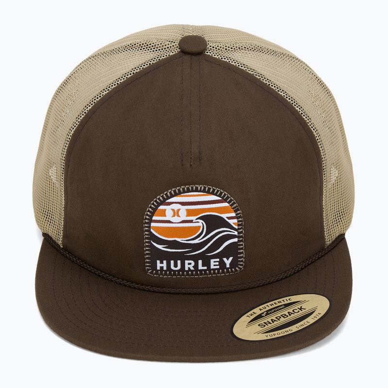 Men's Hurley Mavericks Trucker velvet brown baseball cap 2