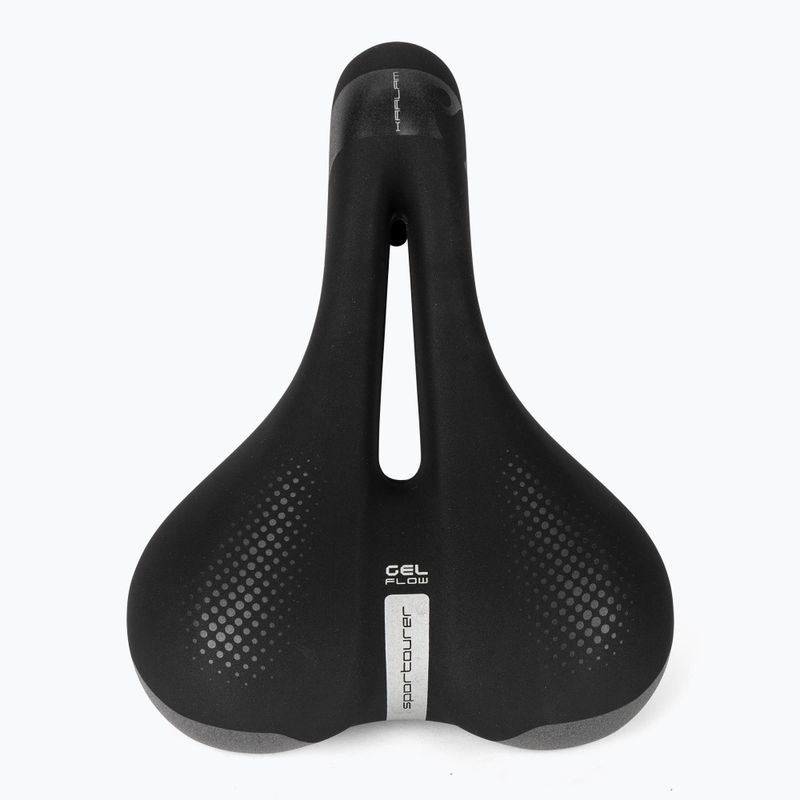 Sportourer Kaalam Gel Flow black bicycle saddle 3