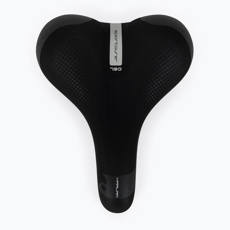 Sportourer Kaalam Gel black bicycle saddle 3