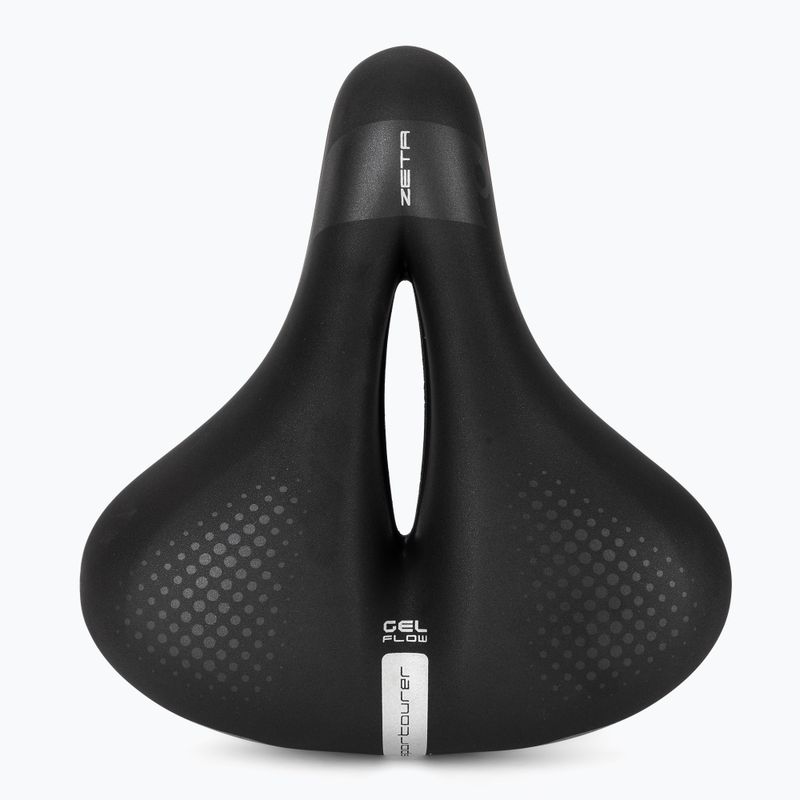 Sportourer Zeta Comfort Gel Flow black bicycle saddle 3