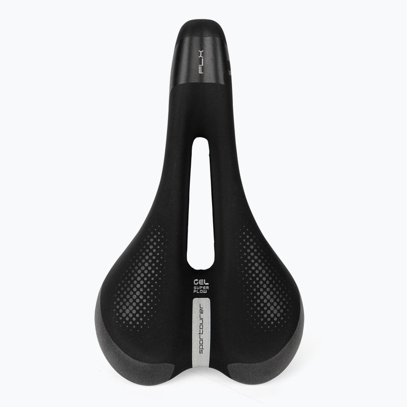 Sportourer FLX Unisex Gel Superflow black bicycle saddle 3