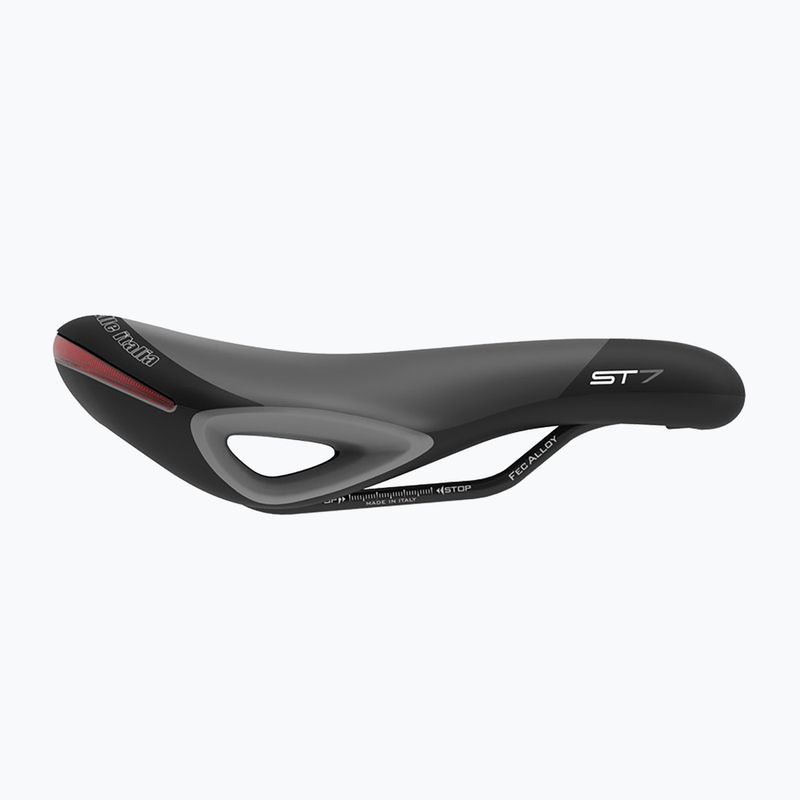 Bicycle saddle Selle Italia Sportouring ST 7 Vision Superflow, Soft-Tek, Light Gel black