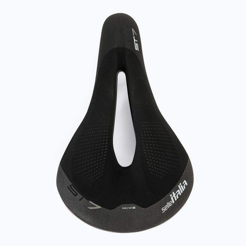 Bike saddle Selle Italia Sportouring ST 7 Superflow, Fec Alloy Rail, Soft-Tek, Light Gel black 3