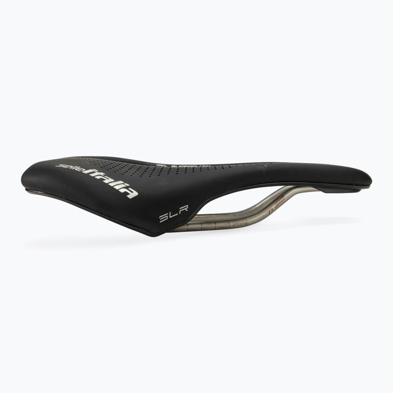 Selle Italia Max SLR Boost Gel Superflow bike saddle, TI 316 Rail, Fibra-Trek, Light Gel black 2