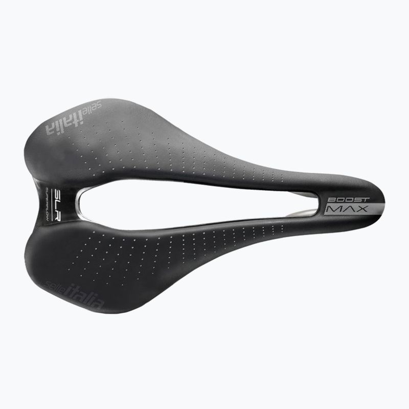 Selle Italia Max SLR Boost Gel Superflow bike saddle, TI 316 Rail, Fibra-Trek, Light Gel black 7