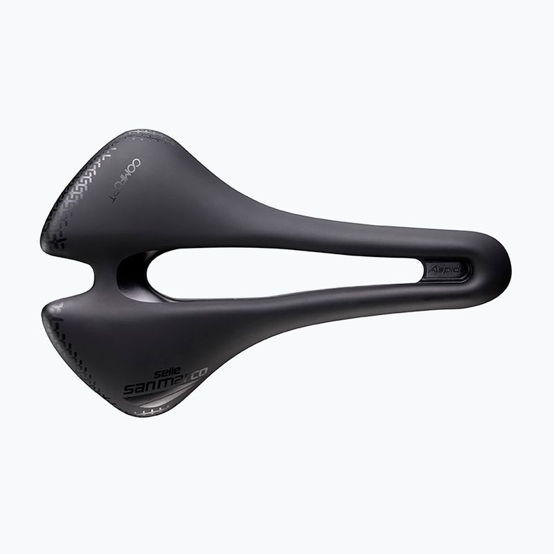 SAN MARCO Aspide Dynamic Comfort Short Open black men's bicycle saddle 2