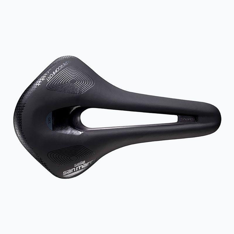 SAN MARCO Shortfit 2.0 Supercomfort Narrow Racing Open black bicycle saddle 2