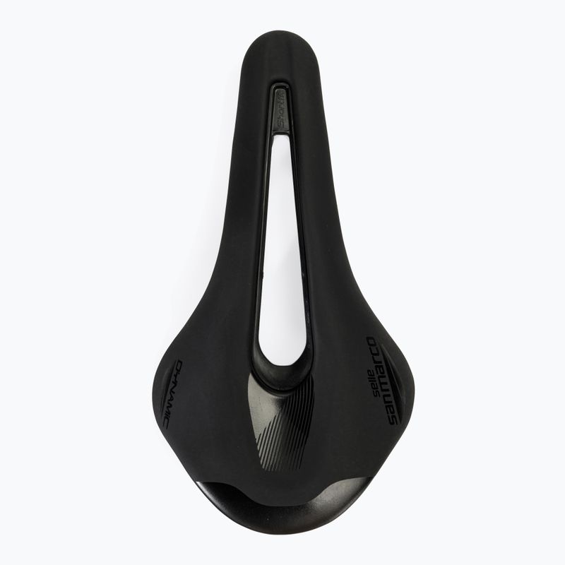 SAN MARCO Shortfit 2.0 Dynamic Open black bicycle saddle 3