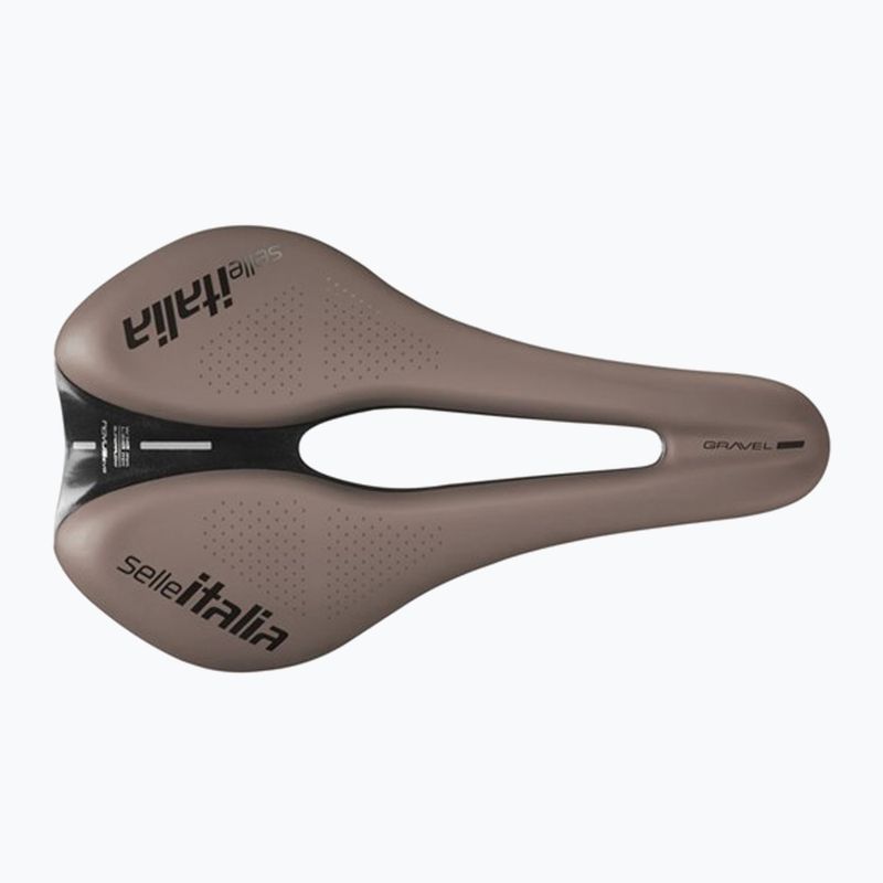 Bike saddle Selle Italia Novus Boost Evo Gravel TM, Superflow, Manganese Rail, Soft-Trek brown 3