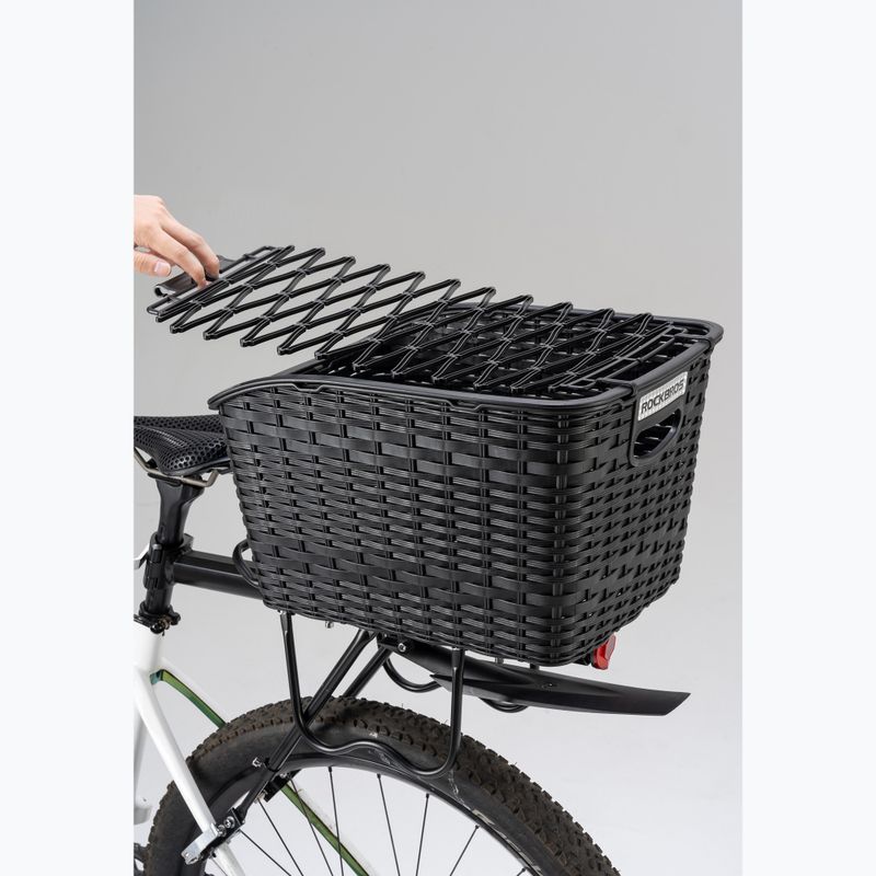 Bike basket Kosz Rockbros 330003001 Rear Bicycle Basket black 2