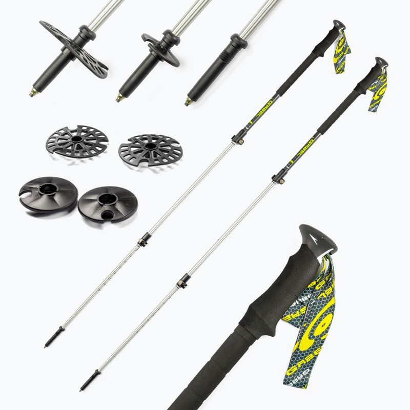 GABEL Multigrip Carbon FAST LOCK trekking poles black 7008450310000 7