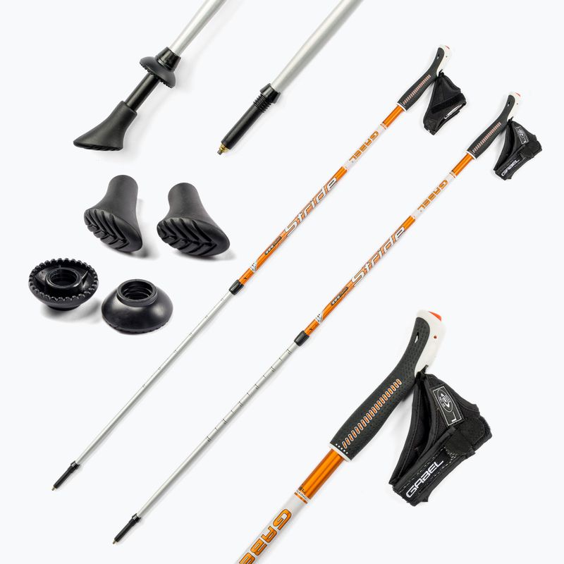 Nordic walking poles GABEL Vario S - 9.6 orange 7008350550000 7