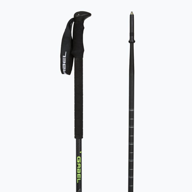 Ski touring poles GABEL Trail Tour F.L. Carbon EF black 3